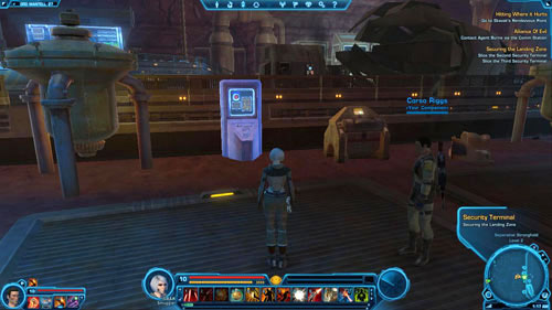 Make your way to the corridor in [7] - (L09) Securing the Landing Zone - Ord Mantell - Star Wars: The Old Republic Game Guide