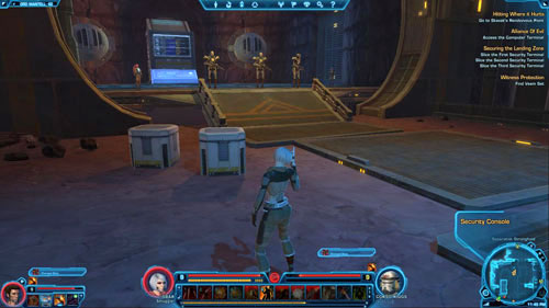 Then go to exit to an open yard surrounded by lava - (L09) Alliance Of Evil - Ord Mantell - Star Wars: The Old Republic Game Guide