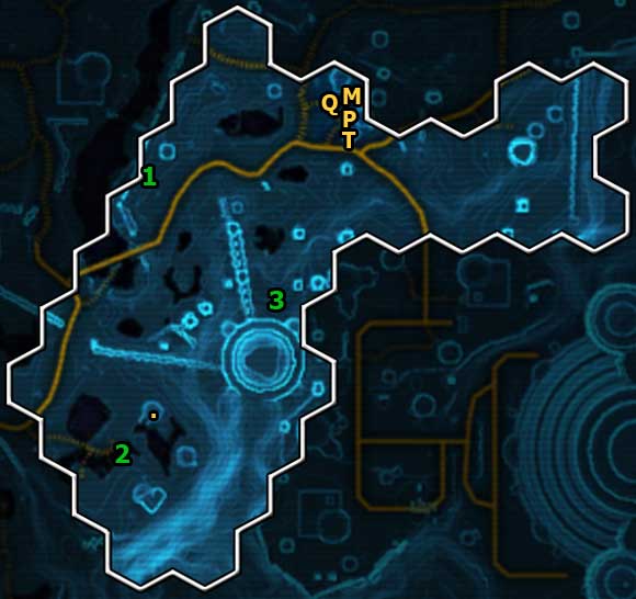 For discovering this location you will receive 265 XP - (04) The Eastern Grime - Places - Star Wars: The Old Republic Game Guide