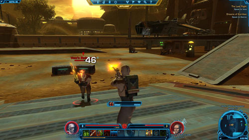 After the fight use the ramp on the right - (L04) The Last Flight - Bounty Hunter - Star Wars: The Old Republic Game Guide