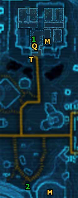 When you reach level 2 its crucial that you speak to Xenteel in [1] (sitting in an armchair in The Poison Pit) - (L02) Tools of the Trade - Bounty Hunter - Star Wars: The Old Republic Game Guide