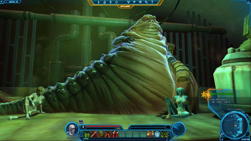 Go out of the palace and go east, to the town exit in [5] - (L06) Big Chief - Bounty Hunter - Star Wars: The Old Republic Game Guide