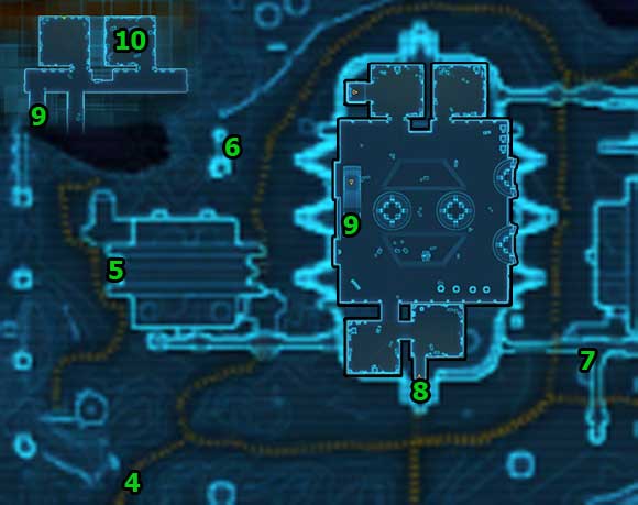 Around the mining facility and inside it watch out first of all for Faathra Rustguard Guardian Droids [+] - these are dangerous enemies who together with other enemies can quickly kill you - (L07) Settling Accounts - Bounty Hunter - Star Wars: The Old Republic Game Guide