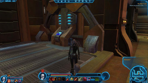 After youve found yourself in [7], force your way through the corridor full of enemies to [8] and enter the story area - (L10) The New Truth - Imperial Agent - Star Wars: The Old Republic Game Guide