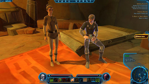 Around the mining facility and inside watch out first of all for Faathra Rustguard Guardian Droids [+] - these are dangerous enemies who together with other enemies can quickly kill you - (L07) Industrial Raiders - Hutta - Star Wars: The Old Republic Game Guide