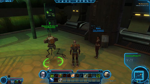 Use Transmitter Switch on Cleaning Probe G44 - (L09) Unfinished Business - Hutta - Star Wars: The Old Republic Game Guide