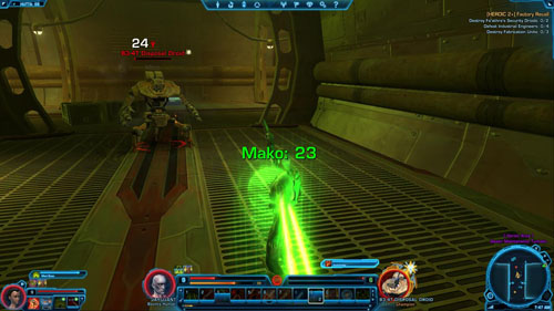 Once youve destroyed the droid, you can search a chest under the opposite wall - (L07) [HEROIC +2] Factory Recall - Hutta - Star Wars: The Old Republic Game Guide