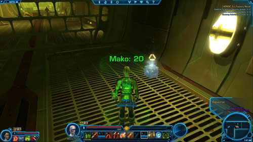 Your next task is to break through the tunnel to the second exit in [6] - (L07) [HEROIC +2] Factory Recall - Hutta - Star Wars: The Old Republic Game Guide