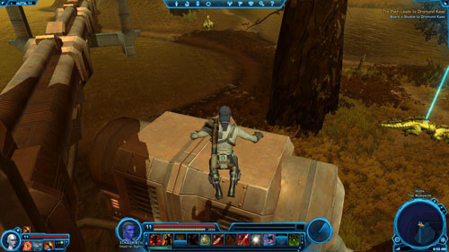 Now you need to perform a second jump, a little easier, but you can still fall - Galactic History 02 (+2 Presence) - Datacrons - Star Wars: The Old Republic Game Guide