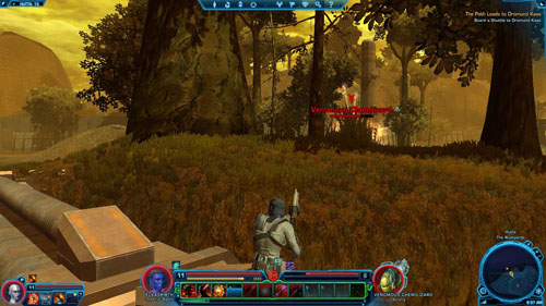 The last Vicious Chemilizard [+] and the Datacron are on the east side of the hill - Galactic History 02 (+2 Presence) - Datacrons - Star Wars: The Old Republic Game Guide