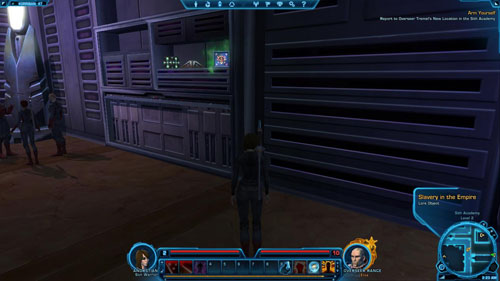[3]: Sith Titles (Lore Object) - having a look at the cone on the shelf will result in obtaining a Codex entry - Lore: Sith Titles - 160 XP - (02) Sith Academy - Places - Star Wars: The Old Republic Game Guide