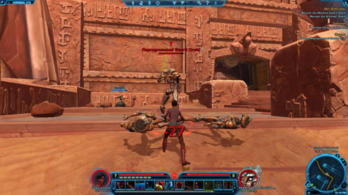 Run to [8] - right into the larger room and then turn right - (L08) Sith Arithmetic - Sith Warrior - Star Wars: The Old Republic Game Guide