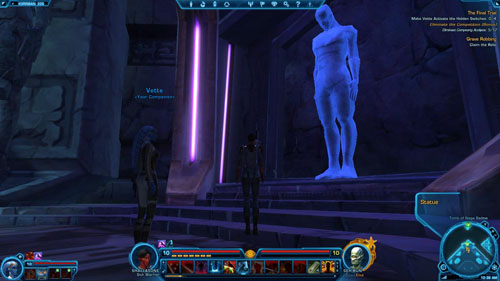 The second switch will be in a destroyed urn in [8] - (L11) The Final Trial - Sith Warrior - Star Wars: The Old Republic Game Guide