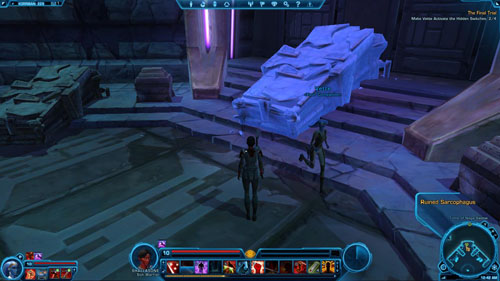 Once youve entered the large hall, turn left to find the fourth and the last switch - (L11) The Final Trial - Sith Warrior - Star Wars: The Old Republic Game Guide