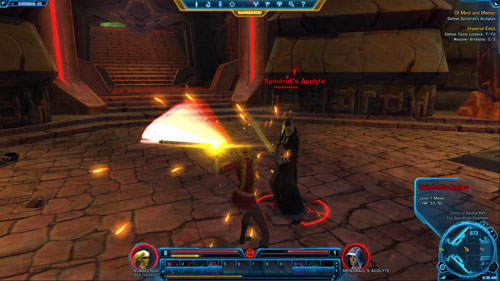 Speak to Spindrall - (L03) Of Mind and Matter - Sith Inquisitor - Star Wars: The Old Republic Game Guide