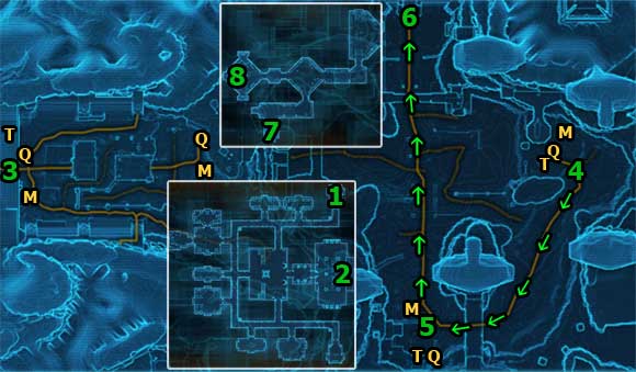 Take a taxi to the Lower Wilds - (L05) A Little Knowledge - Sith Inquisitor - Star Wars: The Old Republic Game Guide