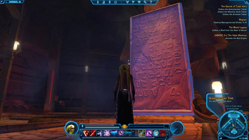 Retrieve the Machine Vault Tablet - (L07) The Secret of Tulak Hord - Sith Inquisitor - Star Wars: The Old Republic Game Guide