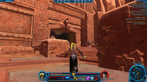 Run to [8] - right into the larger room and then turn right - (L07) The Secret of Tulak Hord - Sith Inquisitor - Star Wars: The Old Republic Game Guide