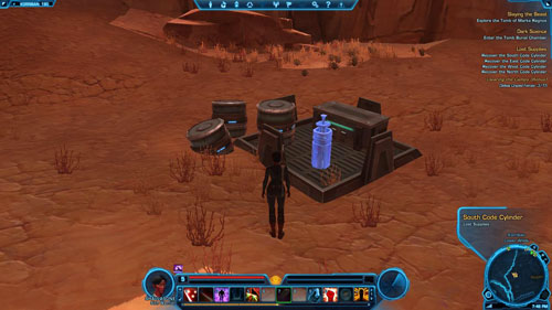 Recover the East Code Cylinder - (L07) Lost Supplies - Korriban - Star Wars: The Old Republic Game Guide