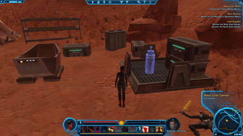 Recover the North Code Cylinder - (L07) Lost Supplies - Korriban - Star Wars: The Old Republic Game Guide