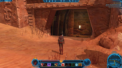Exit the tomb through the door in [6] - (L08) Jailbreak - Korriban - Star Wars: The Old Republic Game Guide