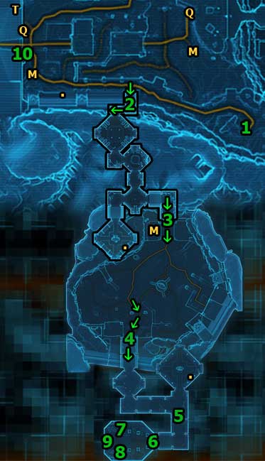 This is a Heroic mission, which means that without other players or companions help (and an appropriate characters level) its pointless to do it - (L08) [HEROIC 2] Armed and Dangerous - Korriban - Star Wars: The Old Republic Game Guide