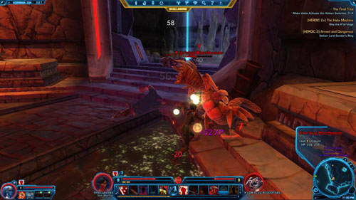 The second wave will come out of [6] - (L08) [HEROIC 2+] The Hate Machine - Korriban - Star Wars: The Old Republic Game Guide