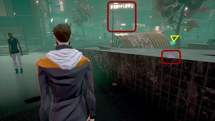 Go a little bit to the right when you reach the end of the wall - Doomsday club is located opposite to the station, on the other side of the street - Monday, January 13th 2048, Berlin, Sector 26, Doomsday - Chapter two - State of Mind Game Guide