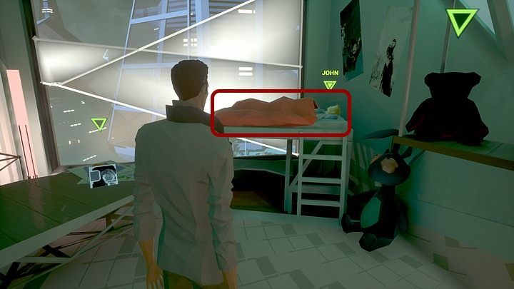 Go to Johns room - Tuesday, City5 Central, Adam Newmans apartment 4th visit - Chapter three - State of Mind Game Guide