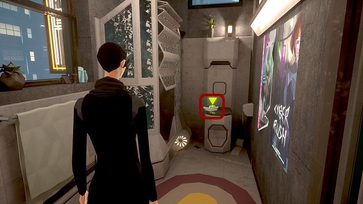 Try to take control over the blinds (via the panel on the wall, between the hallway and the bathroom) - this will, quite obviously, also fail - Wednesday, February 22th 2045, New York City, Queens, Angela Daviss apartment - Chapter three - State of Mind Game Guide