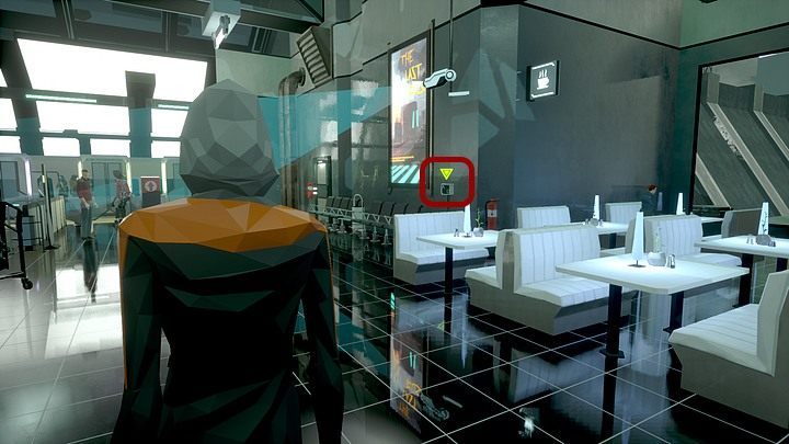 Go toward that train, you should pass a few rows of white coffee tables on your right - Wednesday, January 15th, the year 2048, Berlin, Sector 12, Communication Port - Chapter four - State of Mind Game Guide