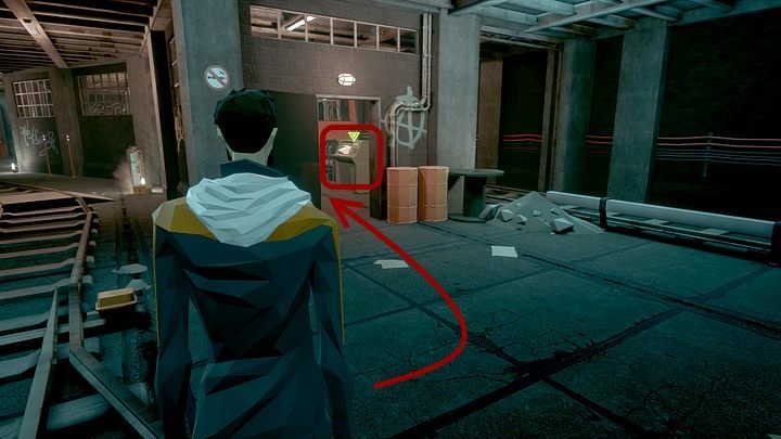 Another wagon can be found inside, but before you use it to destroy the gate, approach the switch control used to change the course of the tracks - Friday, January 17th 2048, Berlin, metro tunnels - Chapter five - State of Mind Game Guide