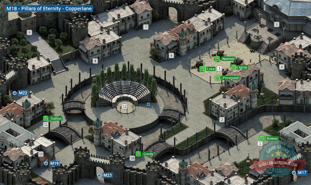 Defiance Bay Map of Copperlane M18 Pillars of Eternity Pillars of