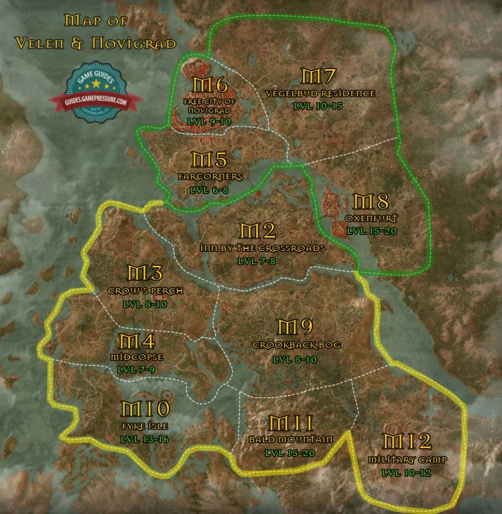 The Witcher 3 maps