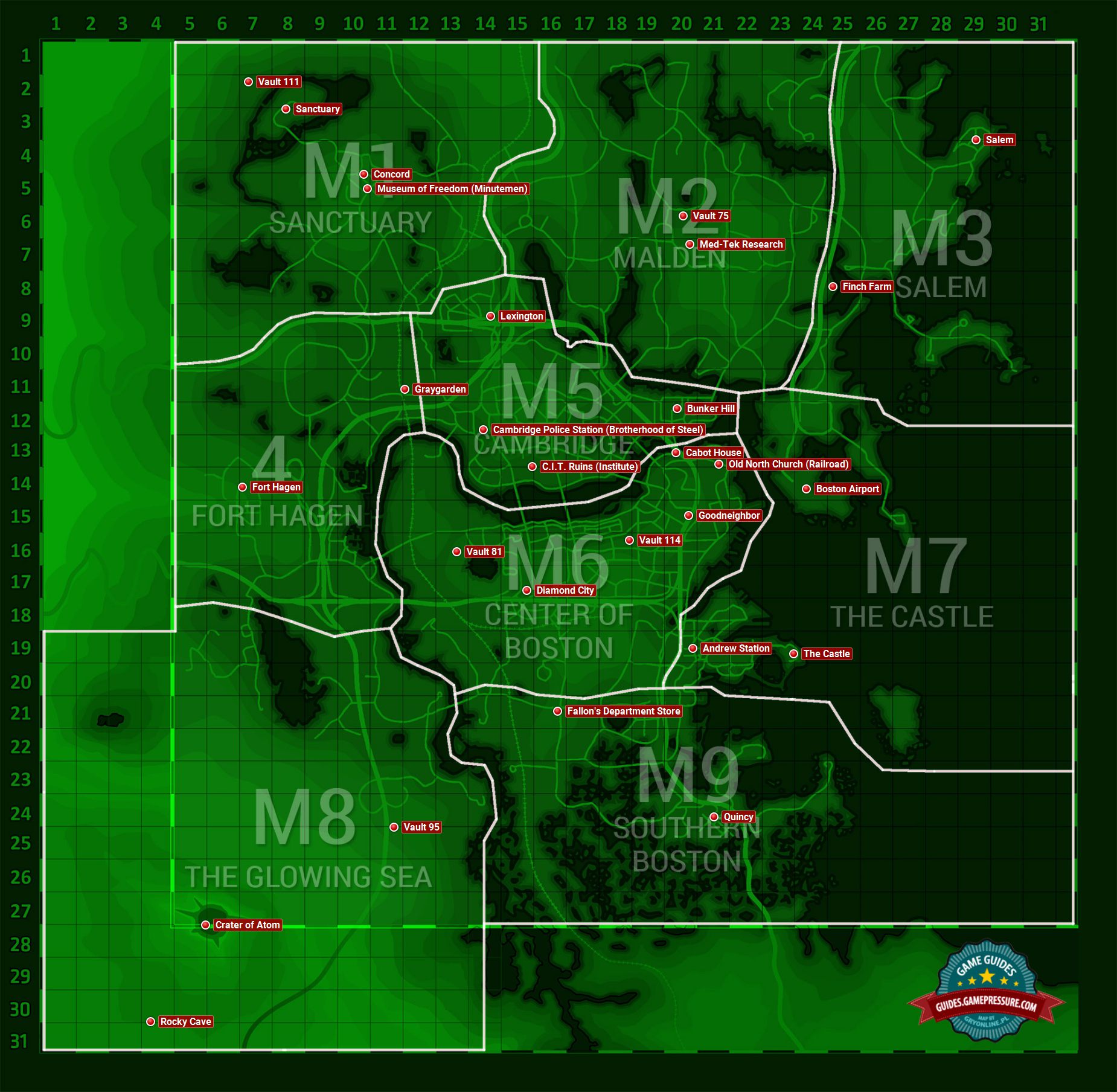 замок на карте fallout 4 фото 41