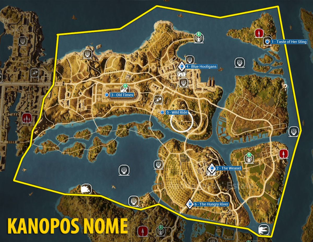 Assassin's Creed Origins Egypt Map Map for PlayStation 4 by odino - GameFAQs