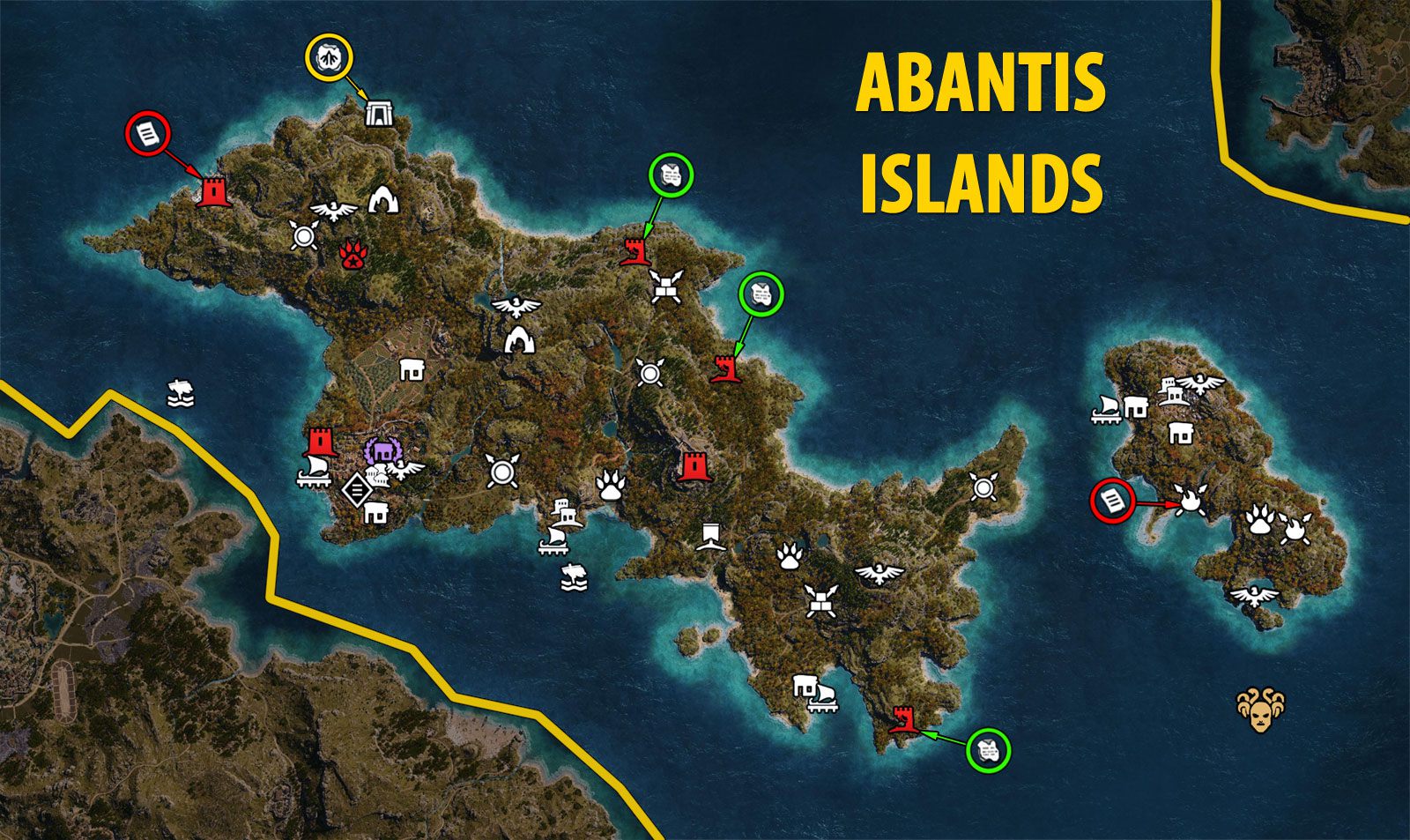 Assassin's Creed Odyssey Abantis Islands: how to complete the side quests