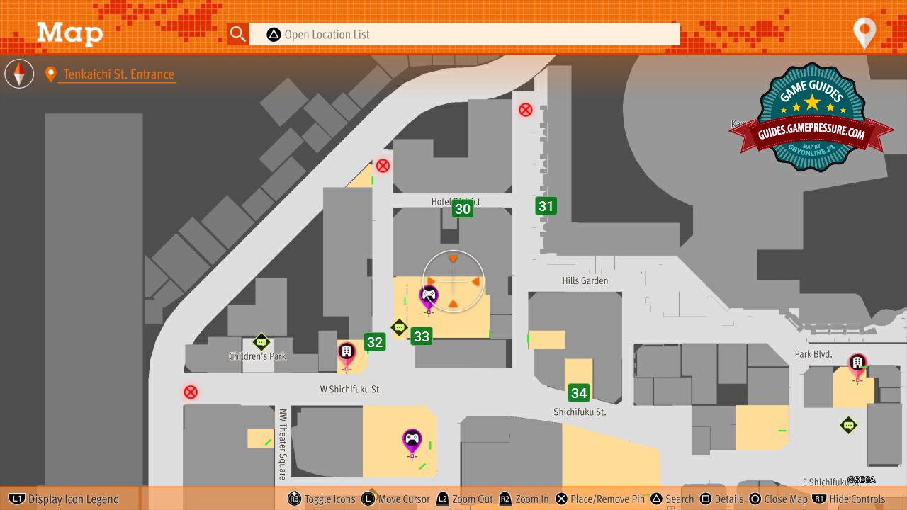 Lost Judgment squirrel search - W Shichifuku