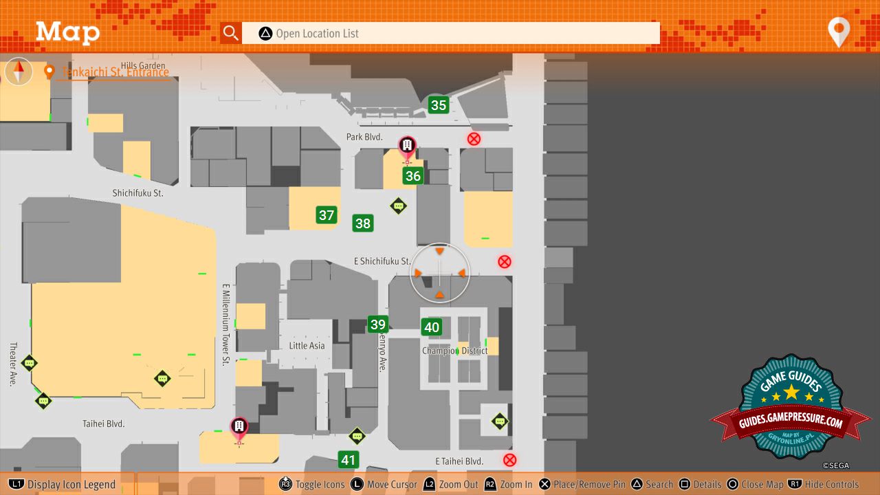 Lost Judgment squirrel search - E Shichifuku