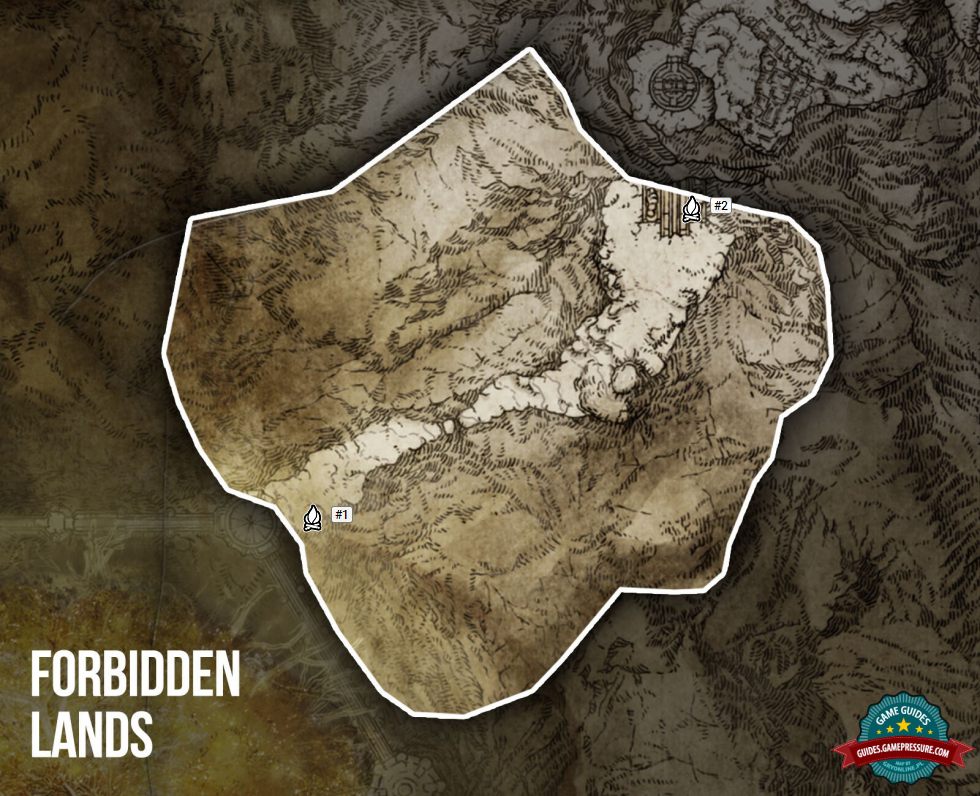 Elden Ring Map - Forbidden Lands