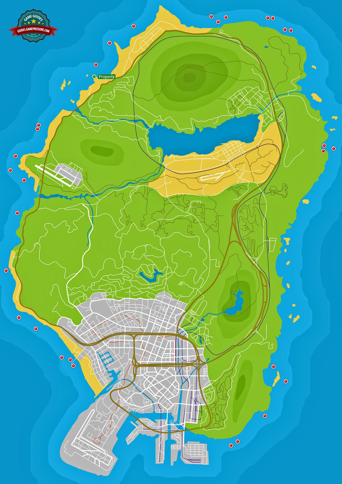 GTA 5: mapa dos resíduos nucleares