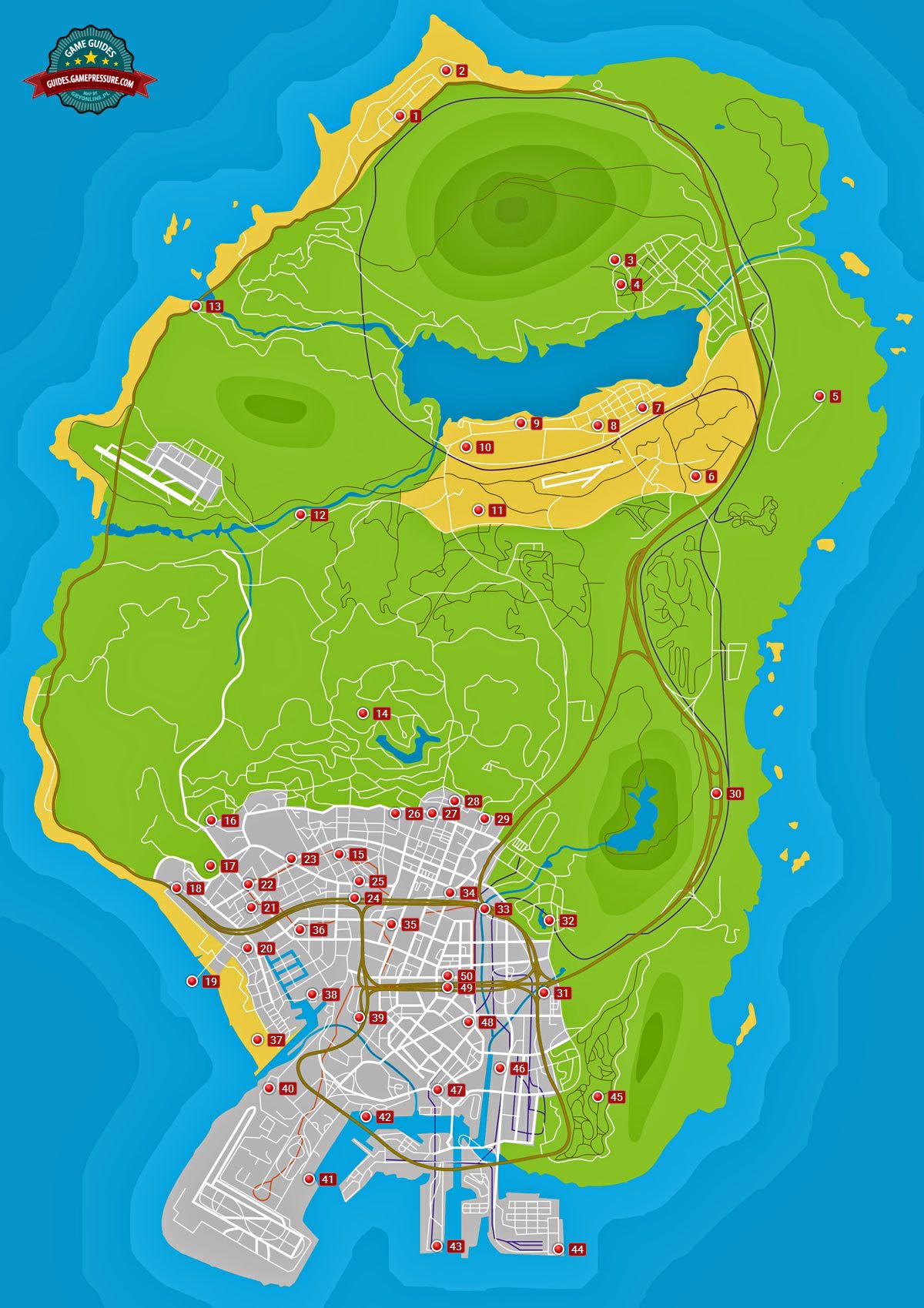 GTA V map - Monkey Mosaics