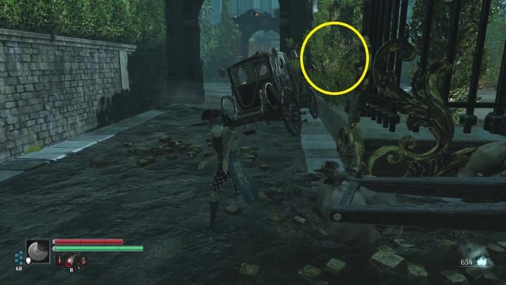 You can avoid them if you go into the bushes in front of the square - Steelrising: Troubled Waters - walkthrough - Main missions - Steelrising Guide, Walkthrough