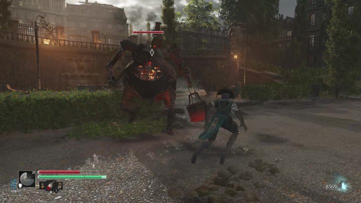 You can easily spot Master Chef's main weapon - fire - Steelrising: Cooks - list, how to defeat? - Opponents - Steelrising Guide, Walkthrough