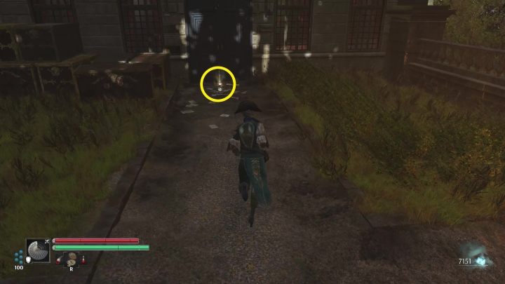 You should find a letter - it is located on the right side of the garden, in front of a blue door - Steelrising: Origins sidequest - walkthrough - Side missions - Steelrising Guide, Walkthrough