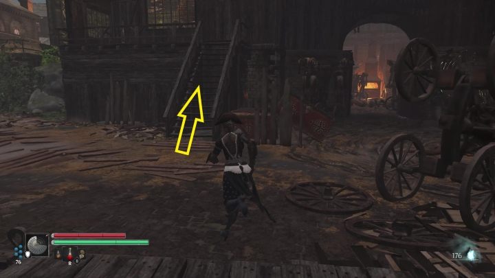 Once you're there, leave the building through the gate - Steelrising: The lanterns of the dead - walkthrough - Side missions - Steelrising Guide, Walkthrough