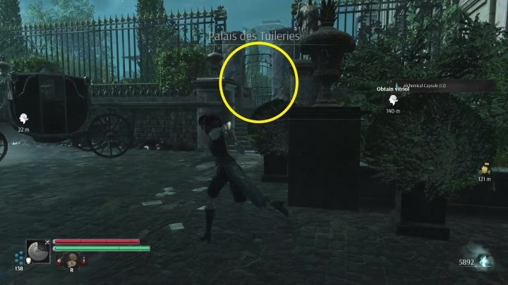 There's no need to enter the palace, however - Steelrising: The lanterns of the dead - walkthrough - Side missions - Steelrising Guide, Walkthrough