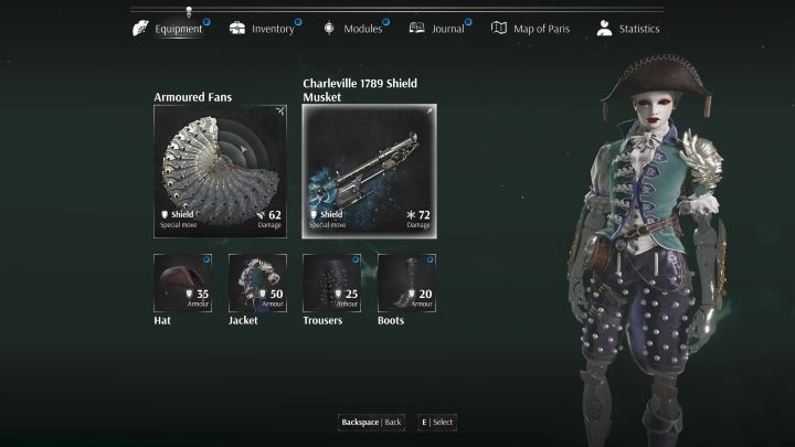 Taking care of the character's armor is also an important aspect of character development - Steelrising: Equipment - upgrading and management - Basics - Steelrising Guide, Walkthrough