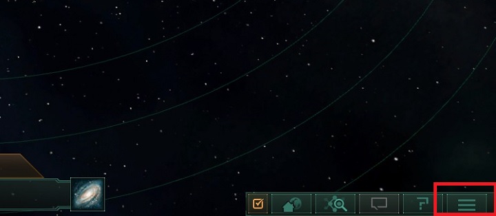 To do this, access the game menu using the ESC key, or the button marked in the above screenshot - How to set foundations for the empire in Stellaris? - A good start in Stellaris - Stellaris Guide