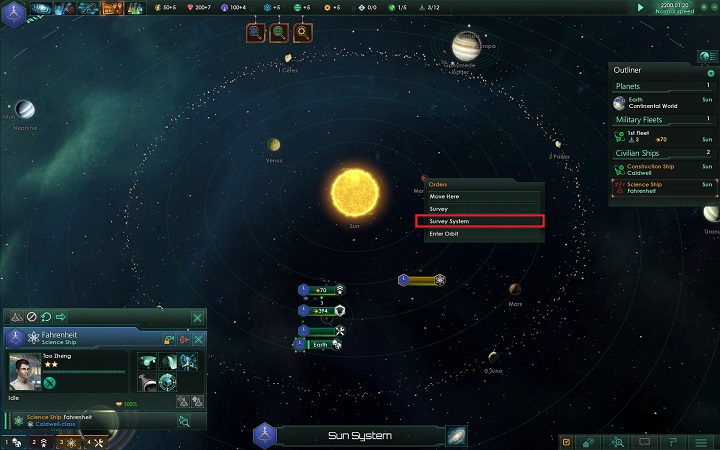 Press the RMB on any of the planets and select - Survey System - How to set foundations for the empire in Stellaris? - A good start in Stellaris - Stellaris Guide